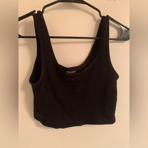 Black crop top
